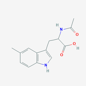 molecular formula C14H16N2O3 B556473 2-乙酰胺基-3-(5-甲基-1H-吲哚-3-基)丙酸 CAS No. 71953-90-7