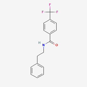 molecular formula C16H14F3NO B5564866 N-(2-苯乙基)-4-(三氟甲基)苯甲酰胺 
