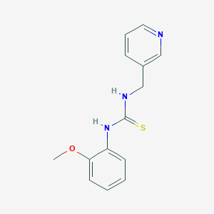 molecular formula C14H15N3OS B5564897 N-(2-methoxyphenyl)-N'-(3-pyridinylmethyl)thiourea 