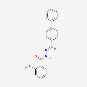 molecular formula C20H16N2O2 B5564904 N'-(4-biphenylylmethylene)-2-hydroxybenzohydrazide 