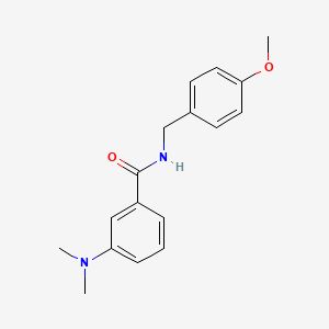 molecular formula C17H20N2O2 B5564926 3-(dimethylamino)-N-(4-methoxybenzyl)benzamide 