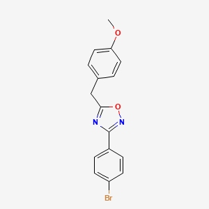 molecular formula C16H13BrN2O2 B5564993 3-(4-溴苯基)-5-(4-甲氧基苄基)-1,2,4-恶二唑 