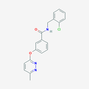 molecular formula C19H16ClN3O2 B5565016 N-(2-chlorobenzyl)-3-[(6-methyl-3-pyridazinyl)oxy]benzamide 