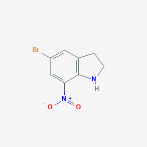 molecular formula C8H7BrN2O2 B556508 5-溴-7-硝基吲哚啉 CAS No. 80166-90-1
