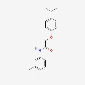 molecular formula C19H23NO2 B5565129 N-(3,4-二甲基苯基)-2-(4-异丙基苯氧基)乙酰胺 