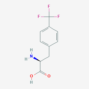 molecular formula C10H10F3NO2 B556513 4-(三氟甲基)-L-苯丙氨酸 CAS No. 114926-38-4