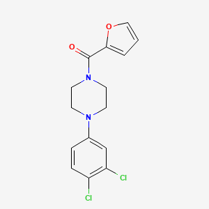 molecular formula C15H14Cl2N2O2 B5565131 1-(3,4-dichlorophenyl)-4-(2-furoyl)piperazine 