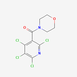 molecular formula C10H8Cl4N2O2 B5565220 4-[(2,4,5,6-四氯吡啶-3-基)羰基]吗啉 