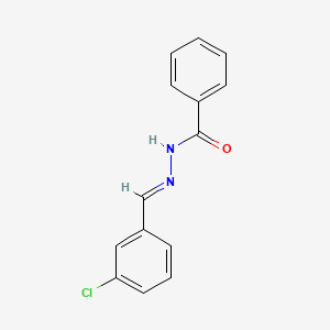 molecular formula C14H11ClN2O B5565320 N'-(3-chlorobenzylidene)benzohydrazide CAS No. 39575-05-8