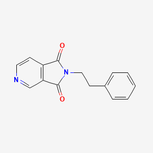molecular formula C15H12N2O2 B5565325 2-(2-phenylethyl)-1H-pyrrolo[3,4-c]pyridine-1,3(2H)-dione 