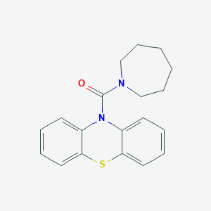 molecular formula C19H20N2OS B5565446 10-(1-azepanylcarbonyl)-10H-phenothiazine 