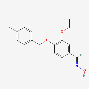 molecular formula C17H19NO3 B5565493 3-ethoxy-4-[(4-methylbenzyl)oxy]benzaldehyde oxime 