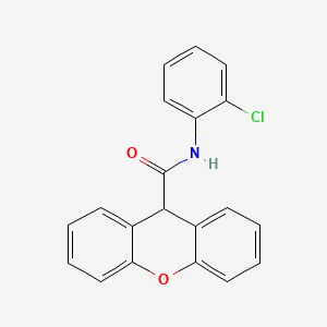 molecular formula C20H14ClNO2 B5565499 N-(2-氯苯基)-9H-噌吨-9-甲酰胺 