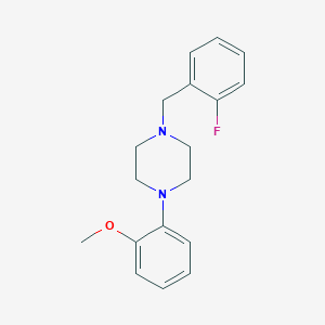 molecular formula C18H21FN2O B5565519 1-(2-fluorobenzyl)-4-(2-methoxyphenyl)piperazine 