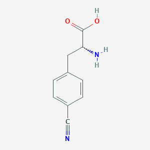 molecular formula C10H10N2O2 B556552 (R)-2-Amino-3-(4-cyanophenyl)propanoic acid CAS No. 263396-44-7