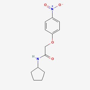 molecular formula C13H16N2O4 B5565540 N-环戊基-2-(4-硝基苯氧基)乙酰胺 