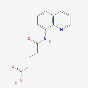 molecular formula C14H14N2O3 B5565660 5-oxo-5-(8-quinolinylamino)pentanoic acid 