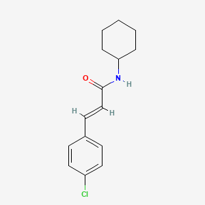 molecular formula C15H18ClNO B5565697 3-(4-chlorophenyl)-N-cyclohexylacrylamide CAS No. 124525-56-0
