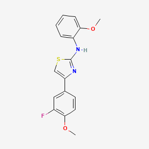 4-(3-fluoro-4-methoxyphenyl)-N-(2-methoxyphenyl)-1,3-thiazol-2-amine