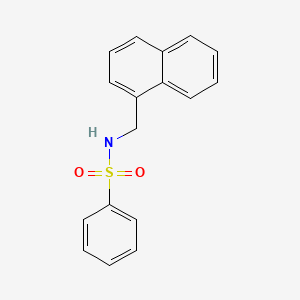 molecular formula C17H15NO2S B5565739 N-(1-naphthylmethyl)benzenesulfonamide 