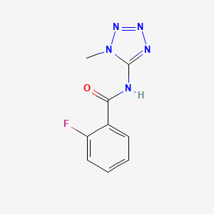 molecular formula C9H8FN5O B5565767 2-fluoro-N-(1-methyl-1H-tetrazol-5-yl)benzamide 