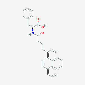 molecular formula C29H25NO3 B556577 N-(1-Oxo-4-(1-pyrenyl)butyl)-L-phenylalanine CAS No. 199612-75-4
