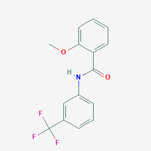 molecular formula C15H12F3NO2 B5565806 2-甲氧基-N-[3-(三氟甲基)苯基]苯甲酰胺 