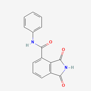 molecular formula C15H10N2O3 B5565841 1,3-二氧代-N-苯基-4-异吲哚啉甲酰胺 