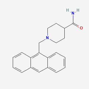molecular formula C21H22N2O B5565844 1-(9-anthrylmethyl)-4-piperidinecarboxamide 