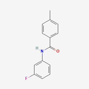molecular formula C14H12FNO B5566067 N-(3-fluorophenyl)-4-methylbenzamide 