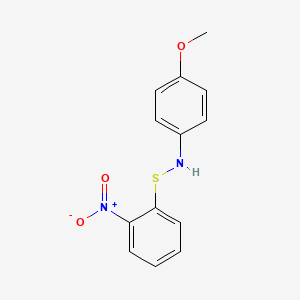 molecular formula C13H12N2O3S B5566108 1-{[(4-methoxyphenyl)amino]thio}-2-nitrobenzene CAS No. 4997-95-9