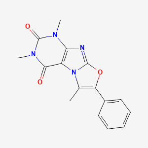 molecular formula C16H14N4O3 B5566210 1,3,6-trimethyl-7-phenyl[1,3]oxazolo[2,3-f]purine-2,4(1H,3H)-dione 