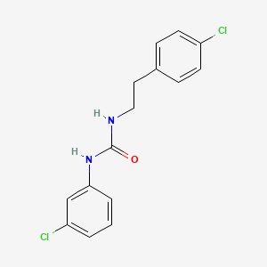 molecular formula C15H14Cl2N2O B5566225 N-(3-氯苯基)-N'-[2-(4-氯苯基)乙基]脲 