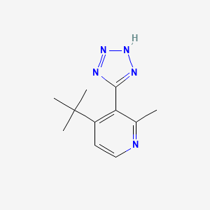 molecular formula C11H15N5 B5566228 4-tert-butyl-2-methyl-3-(2H-tetrazol-5-yl)pyridine 