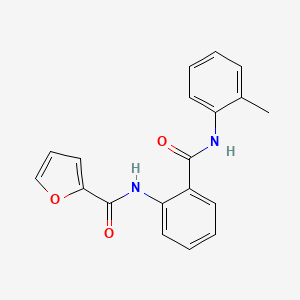 molecular formula C19H16N2O3 B5566252 N-(2-{[(2-methylphenyl)amino]carbonyl}phenyl)-2-furamide 