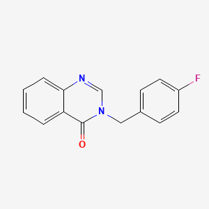 molecular formula C15H11FN2O B5566314 3-(4-fluorobenzyl)-4(3H)-quinazolinone 
