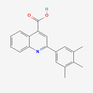 molecular formula C19H17NO2 B5566323 2-(3,4,5-trimethylphenyl)-4-quinolinecarboxylic acid 