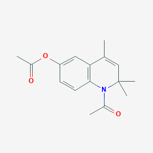 molecular formula C16H19NO3 B5566325 1-acetyl-2,2,4-trimethyl-1,2-dihydro-6-quinolinyl acetate 