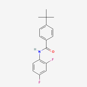 molecular formula C17H17F2NO B5566333 4-叔丁基-N-(2,4-二氟苯基)苯甲酰胺 