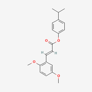 molecular formula C20H22O4 B5566468 4-异丙苯基 3-(2,5-二甲氧苯基)丙烯酸酯 