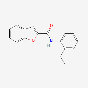 molecular formula C17H15NO2 B5566478 N-(2-ethylphenyl)-1-benzofuran-2-carboxamide 