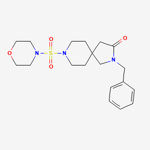 molecular formula C19H27N3O4S B5566485 2-苄基-8-(吗啉-4-基磺酰基)-2,8-二氮杂螺[4.5]癸-3-酮 