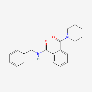 molecular formula C20H22N2O2 B5566537 N-苄基-2-(1-哌啶基羰基)苯甲酰胺 