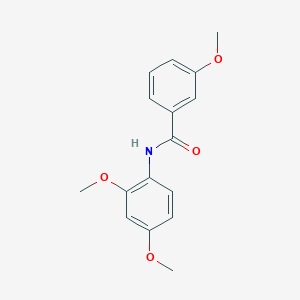 molecular formula C16H17NO4 B5566554 N-(2,4-dimethoxyphenyl)-3-methoxybenzamide 