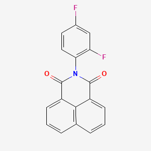 molecular formula C18H9F2NO2 B5566573 2-(2,4-difluorophenyl)-1H-benzo[de]isoquinoline-1,3(2H)-dione 