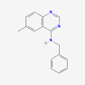 molecular formula C16H15N3 B5566580 N-苄基-6-甲基-4-喹唑啉胺 