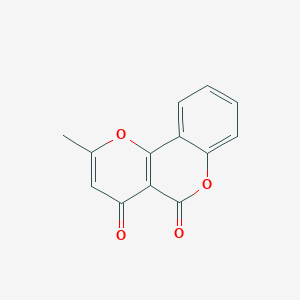 molecular formula C13H8O4 B5566622 2-甲基-4H,5H-吡喃并[3,2-c]色烯-4,5-二酮 