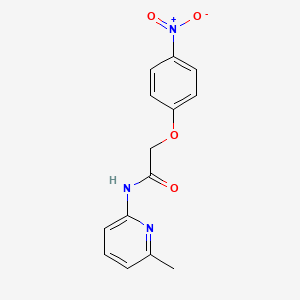 molecular formula C14H13N3O4 B5566696 N-(6-methyl-2-pyridinyl)-2-(4-nitrophenoxy)acetamide 