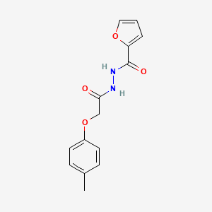 molecular formula C14H14N2O4 B5566719 N'-[2-(4-甲基苯氧基)乙酰]-2-糠酰肼 CAS No. 5367-22-6