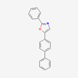 molecular formula C21H15NO B5566852 5-(4-biphenylyl)-2-phenyl-1,3-oxazole CAS No. 852-36-8
